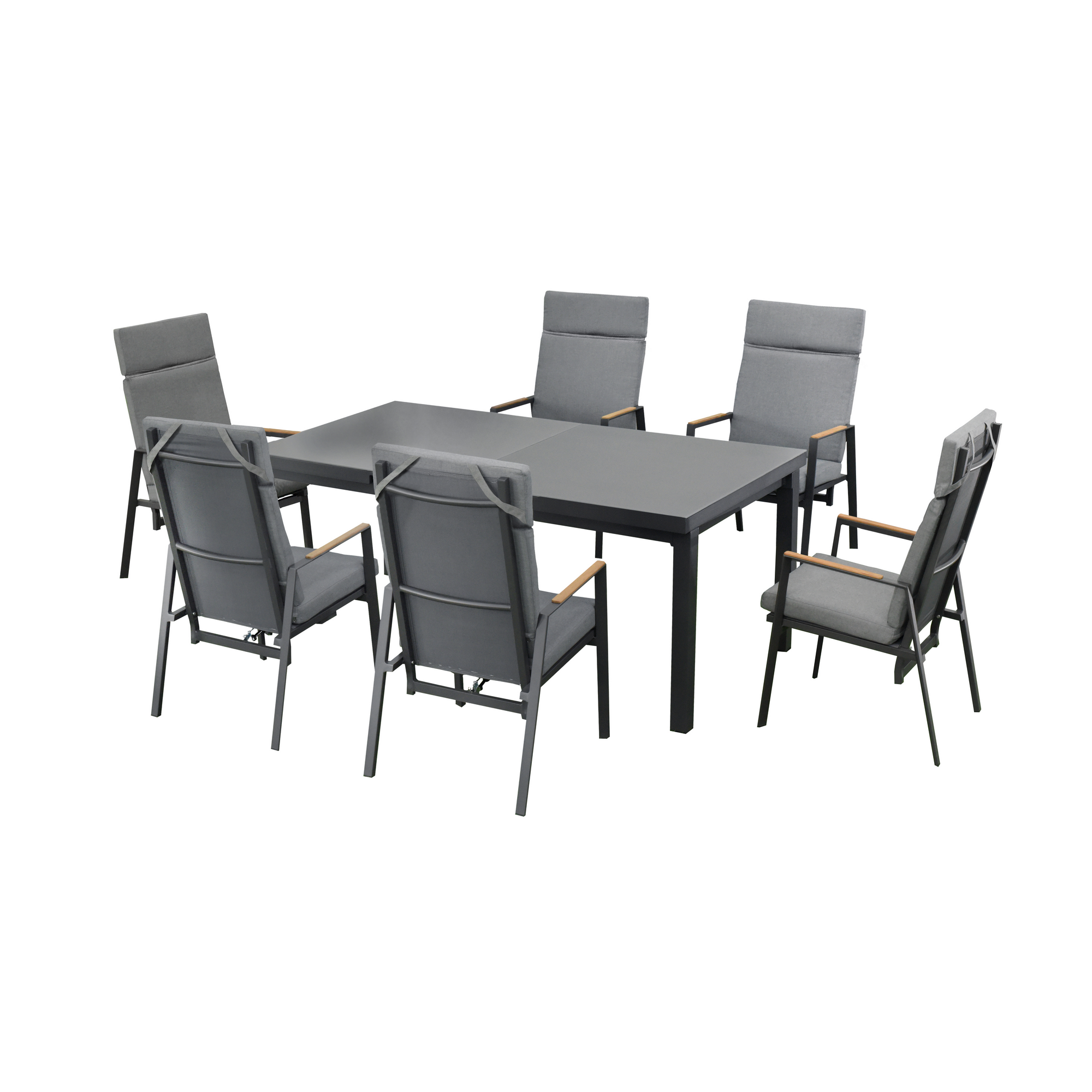 Gartenmöbelset 'Newport' für 6 Personen Aluminium