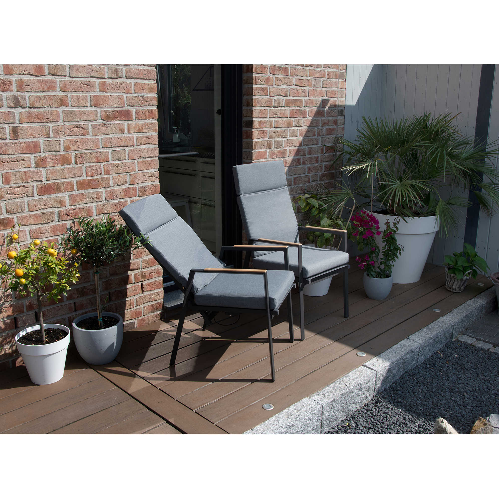 Gartenmöbelset 'Newport' für 6 Personen Aluminium