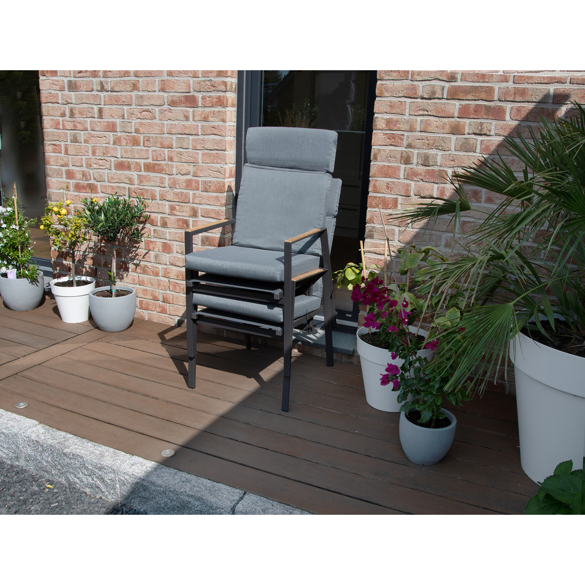 Gartenmöbelset 'Newport' für 6 Personen Aluminium