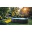 Stahlwandpool-Set 'Anthracite' oval 730 × 375 × 132 cm