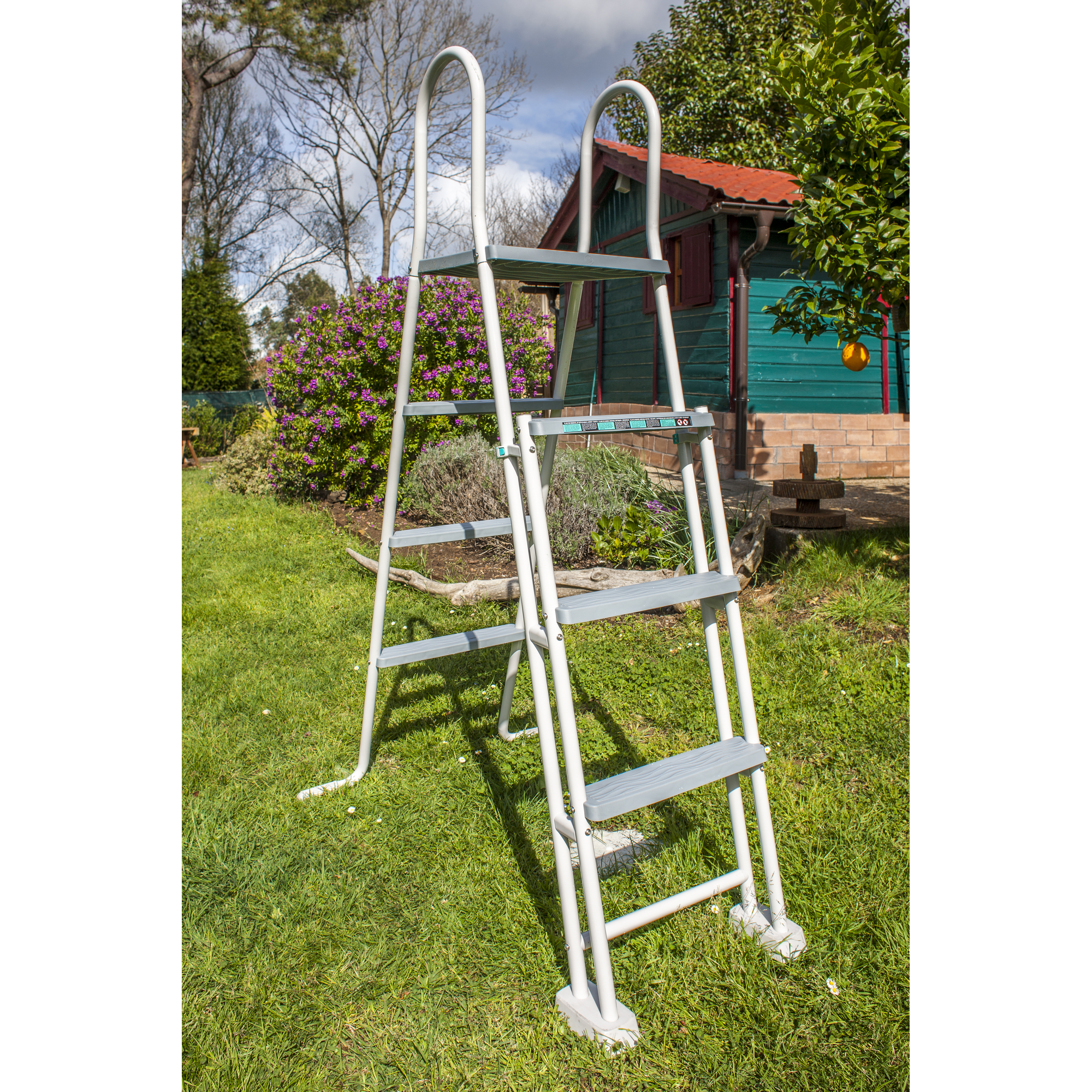 Stahlwandpool-Set 'Anthracite' oval 610 × 375 × 132 cm