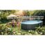 Stahlwandpool-Set 'Anthracite' oval 610 × 375 × 132 cm