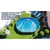 Stahlwandpool-Set 'Anthracite' oval 500 × 375 × 120 cm, mit Seitenstützen