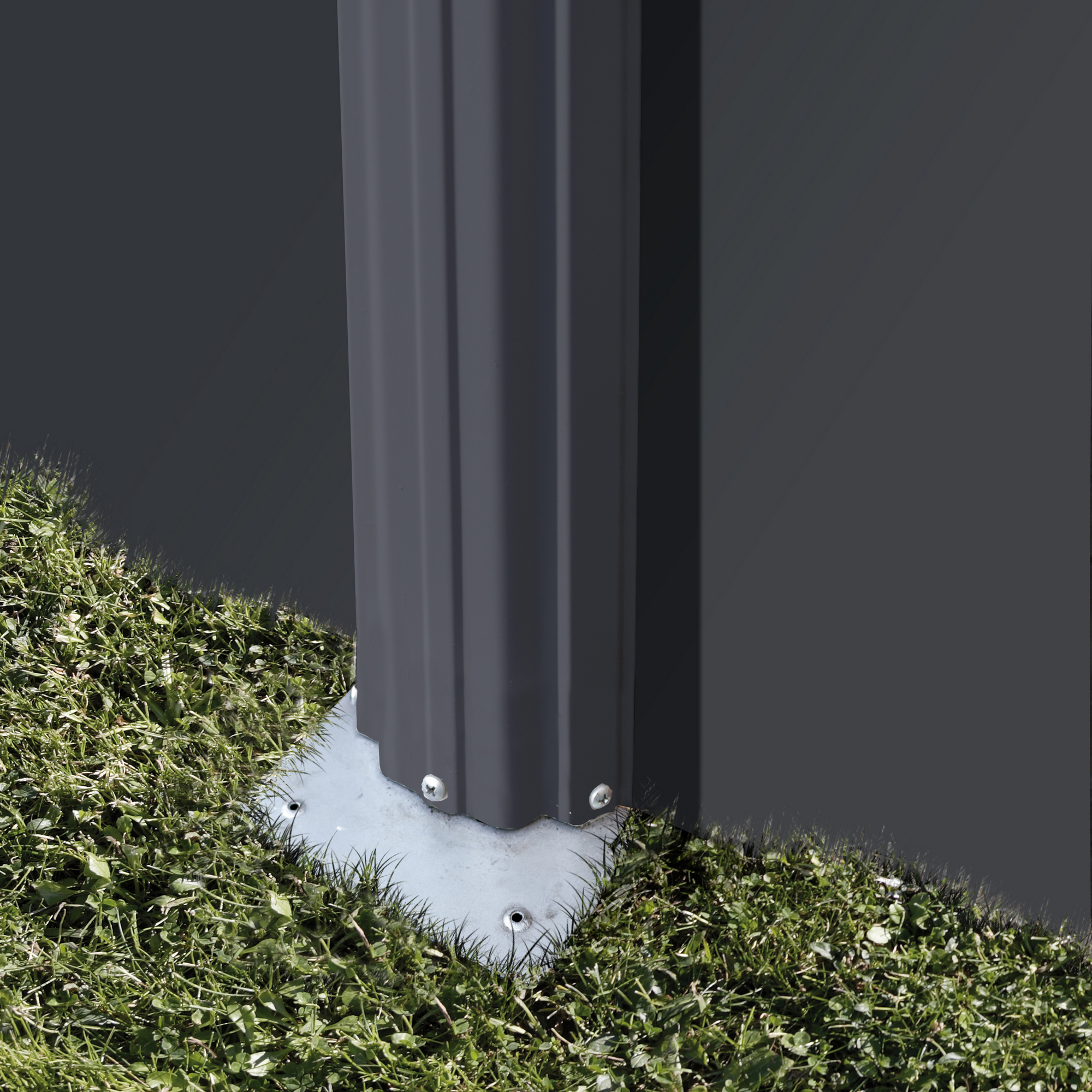 Stahlwandpool-Set 'Anthracite' Ø 350 × 120 cm