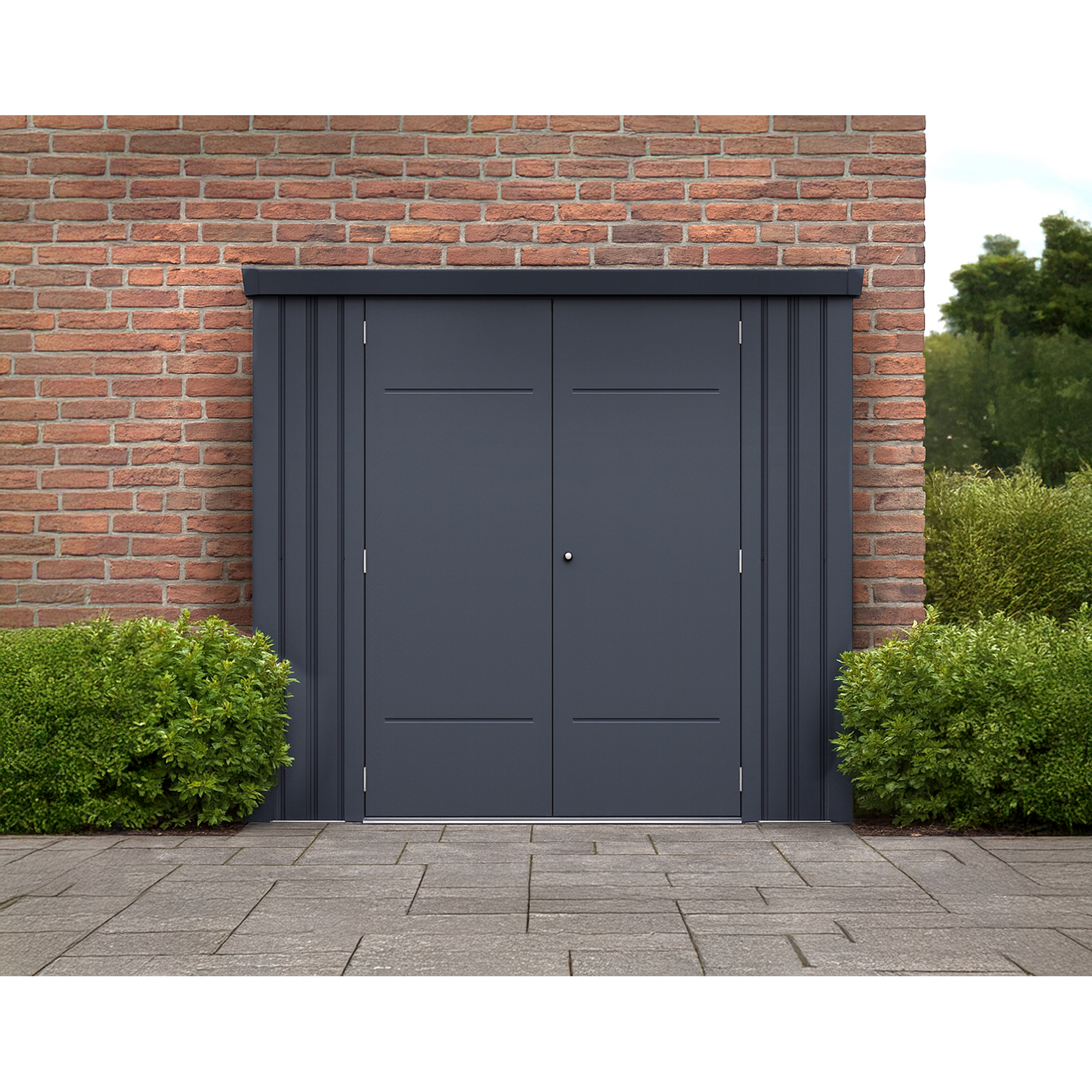 Terrassenschrank 'Paul XL' Stahl 197 x 181 x 94 cm