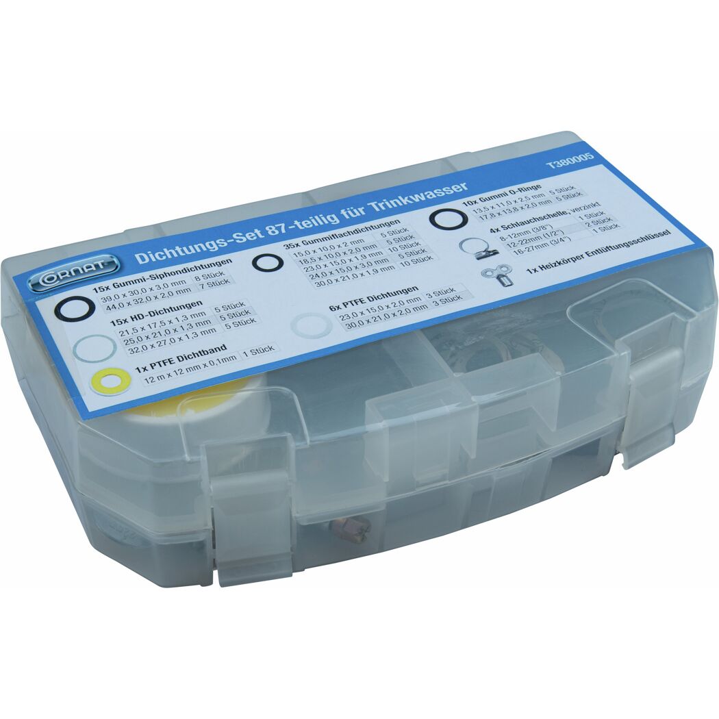 Dichtungsset für Trinkwasser 87-teilig