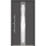 Alu-Stahlhaustür 'B01' anthrazit links 110 x 210 cm