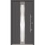 Alu-Stahlhaustür 'B01' anthrazit rechts 110 x 210 cm