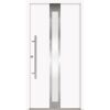 Alu-Stahlhaustür 'B01' weiß links 100 x 210 cm
