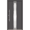 Alu-Stahlhaustür 'B01' anthrazit links 100 x 210 cm