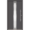 Alu-Stahlhaustür 'B01' anthrazit rechts 100 x 210 cm