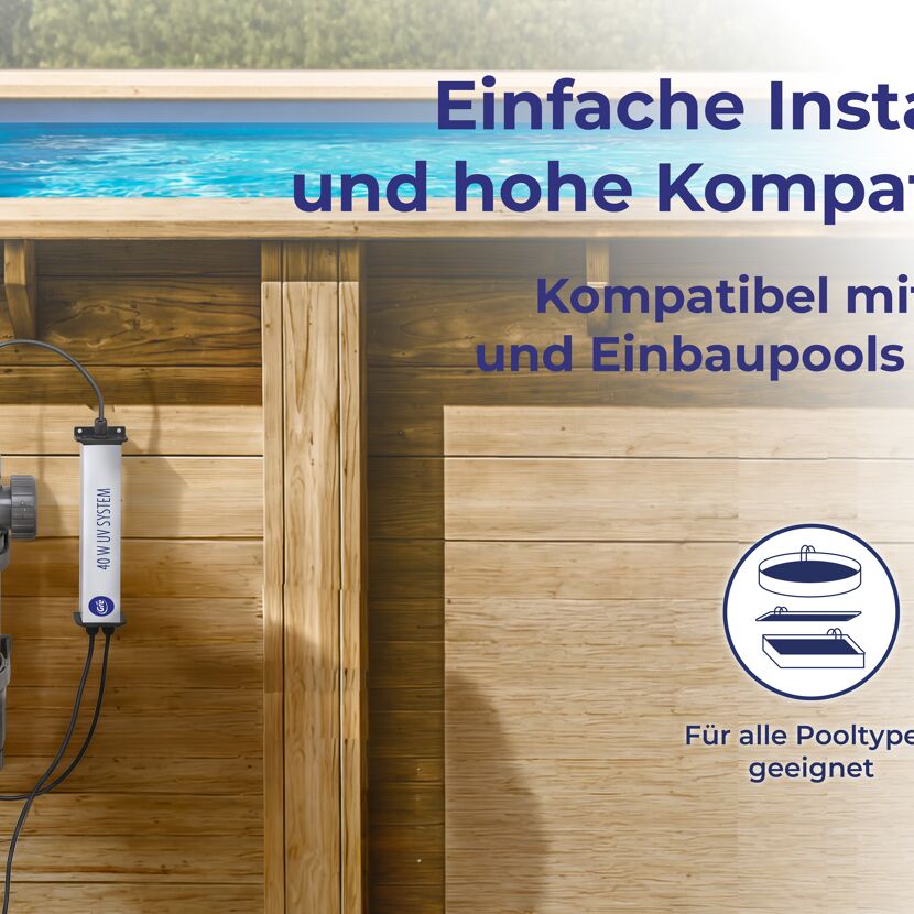 UV-Desinfektionssystem 'C-UV' für Pools bis zu 40m²