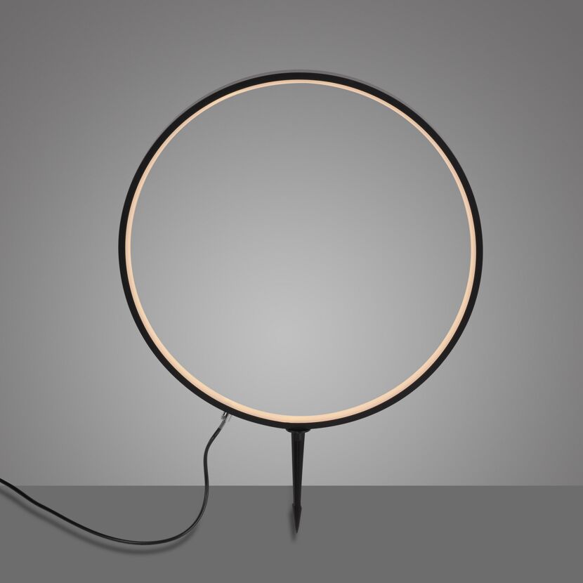 LED-Außenleuchte 'Zirkulu' mit Erdspieß Ø 50 x 66 cm