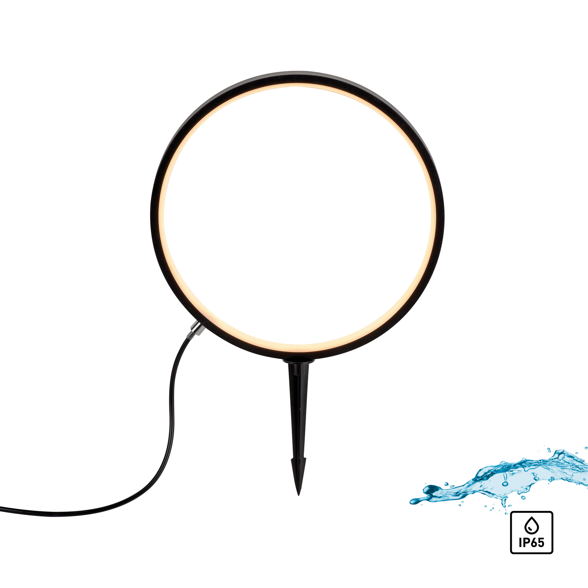 LED-Außenleuchte 'Zirkulu' mit Erdspieß Ø 32 x 48 cm