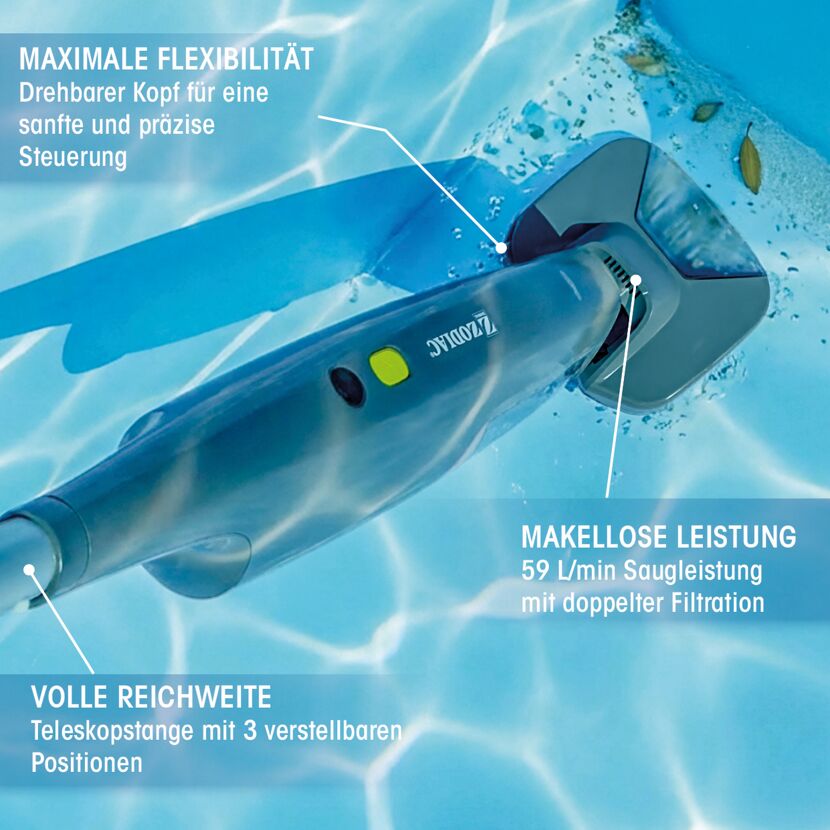 Akku‑Poolsauger 'POOL & SPA VAC' Handgerät