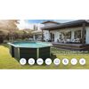 Composite Pool-Set 'Avantgarde' grau oval 520 × 386 × 124 cm