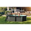Composite Pool-Set 'Avantgarde' grau oval 520 × 386 × 124 cm