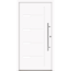 Alu-Stahlhaustür 'H1' weiß rechts 110 x 210 cm