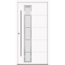 Alu-Stahlhaustür 'B06' weiß links 110 x 210 cm