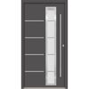 Alu-Stahlhaustür 'B06' anthrazit rechts 110 x 210 cm
