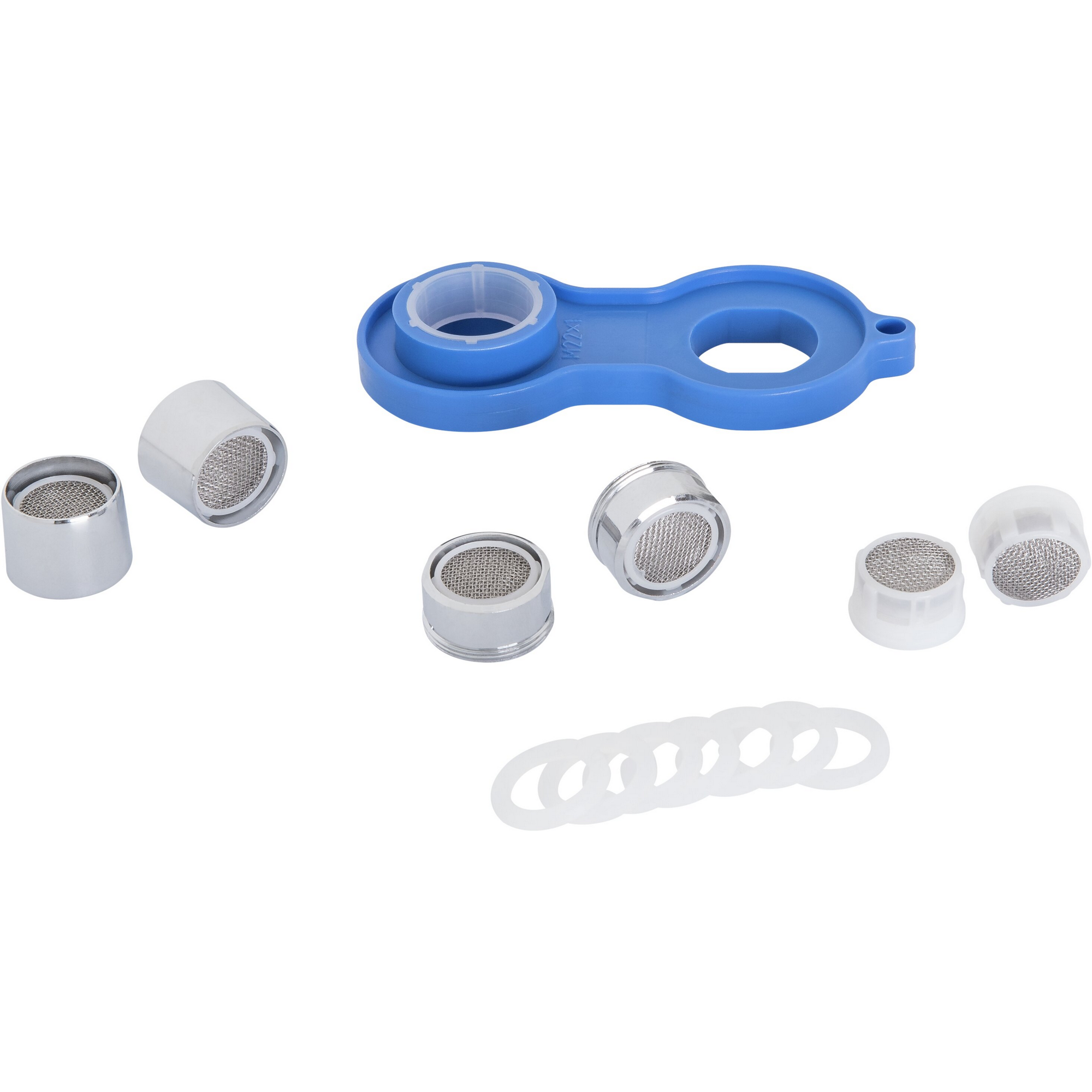 Luftsprudler-Set chromfarben 13-teilig