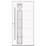 Alu-Stahlhaustür 'B06' weiß links 100 x 210 cm