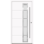 Alu-Stahlhaustür 'B06' weiß rechts 100 x 210 cm