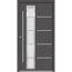 Alu-Stahlhaustür 'B06' anthrazit links 100 x 210 cm