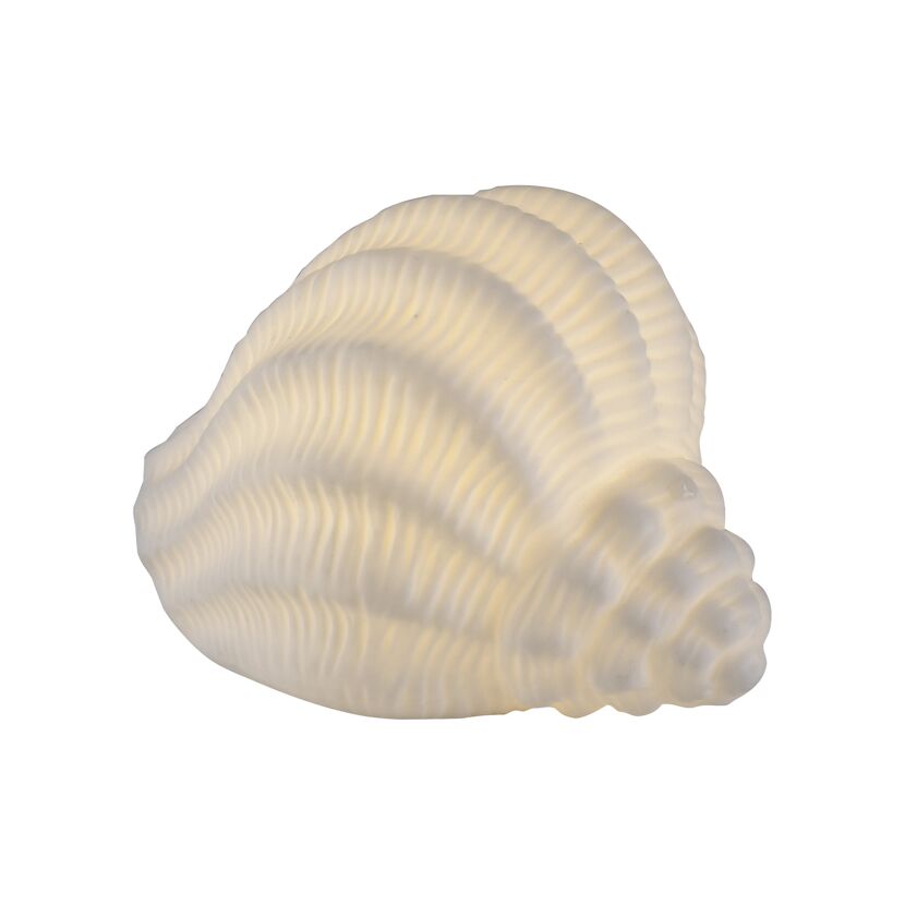 LED-Keramikleuchte 'Marishell' 8,8 x 8,2 x 12,3 cm