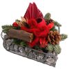 Drahtherz bepflanzt 30 cm Topf verschiedene Farben