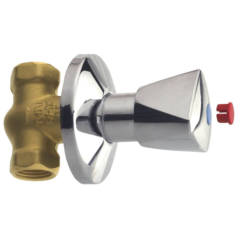 Up-Ventil 1/2" mit Haubengriff warm/kalt