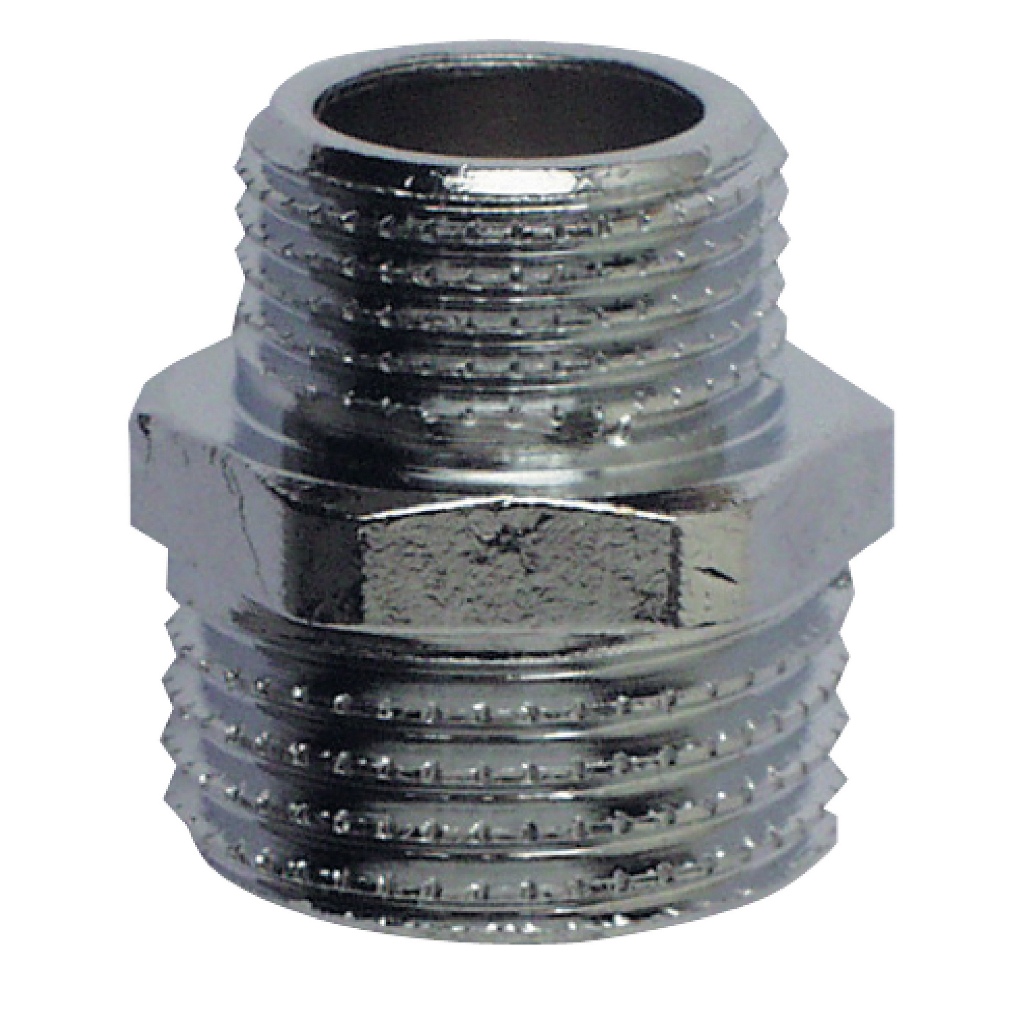 Gewindefitting verchromt 1/2" x 3/8" AG