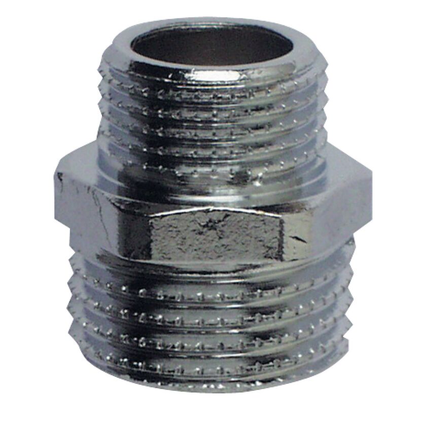 Gewindefitting verchromt 1/2" x 3/8" AG