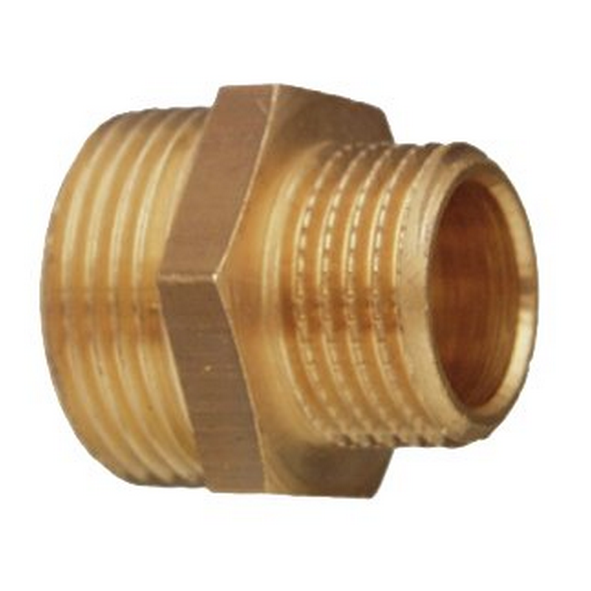 Gewindefitting Messing 1/2" x 3/8" AG