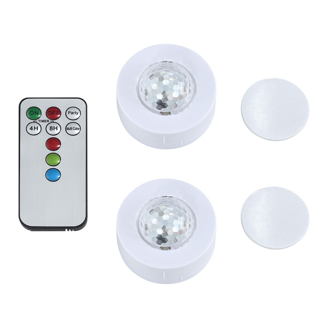 LED-Partyleuchte Farbwechsler Ø 5,8 x 3,7 cm