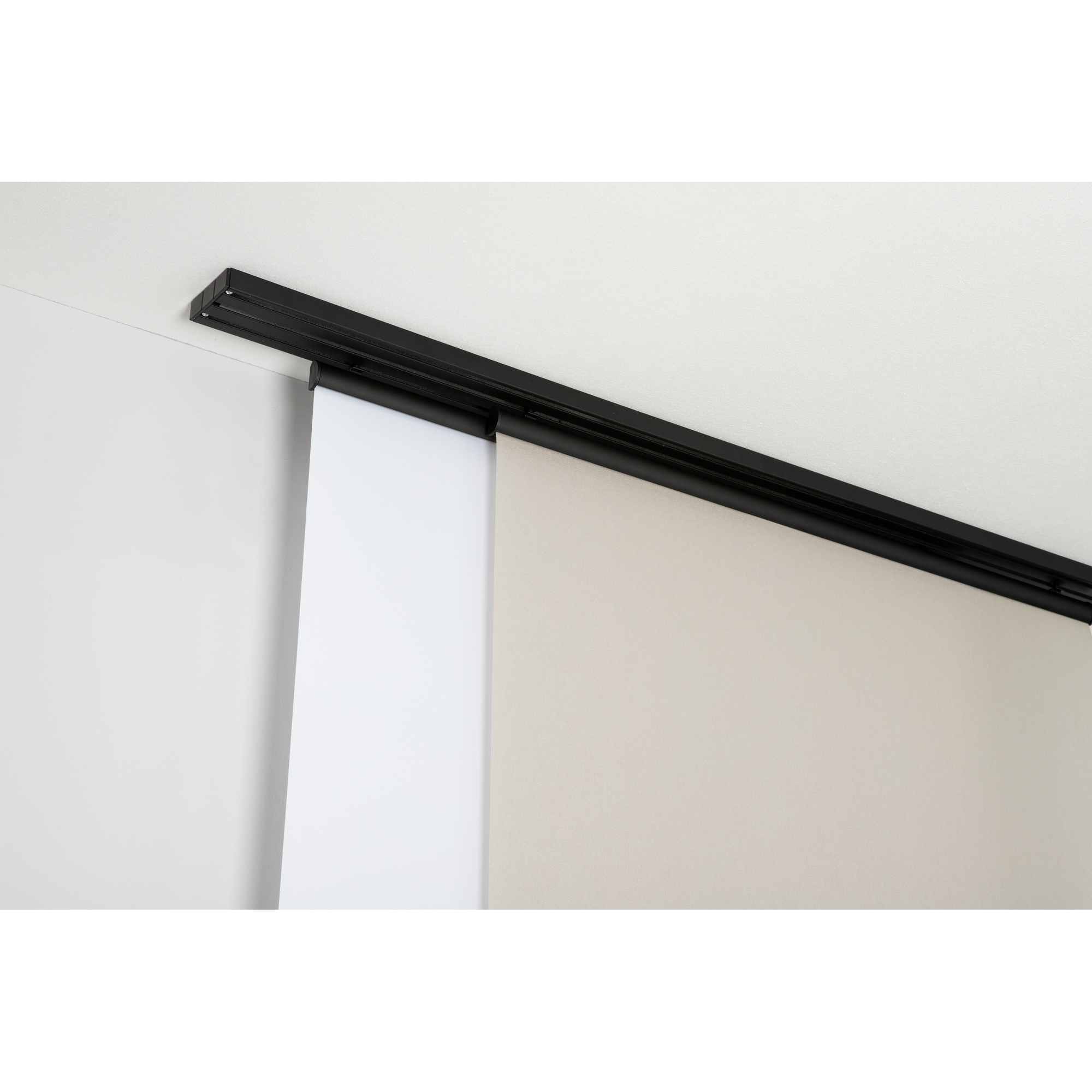 Deckenclip für 3-läufige Flächenvorhangschiene weiß 2 Stück