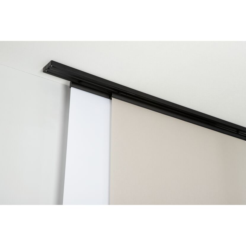 Deckenclip für 3-läufige Flächenvorhangschiene weiß 2 Stück