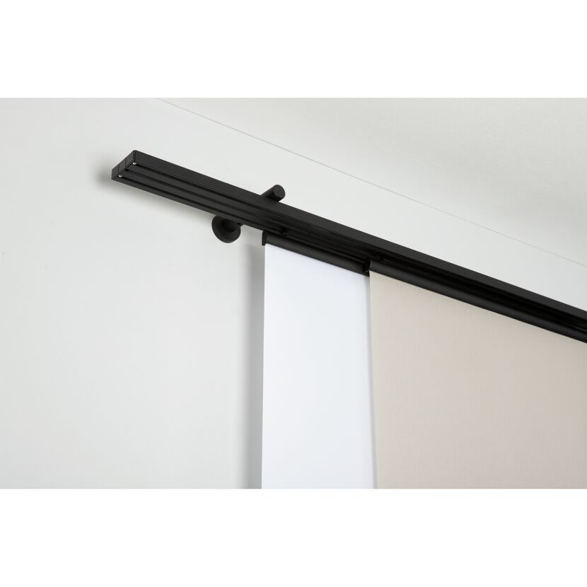 Deckenclip für 3-läufige Flächenvorhangschiene weiß 2 Stück