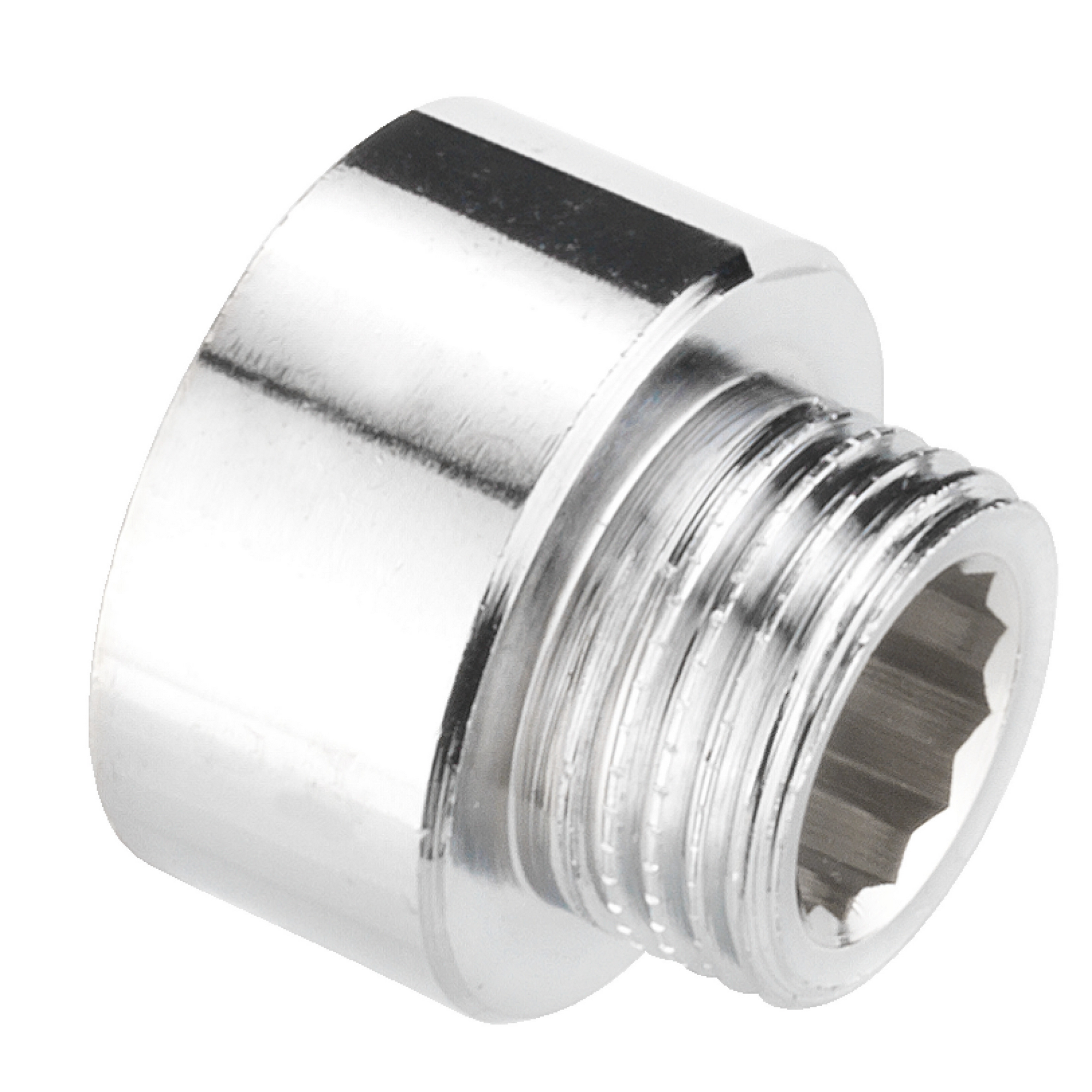 Gewindefitting verchromt 3/4" x 1/2" AG