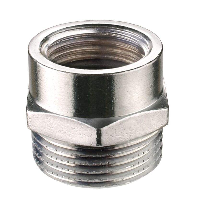 Gewindefitting verchromt 1/2" x 3/8" AG