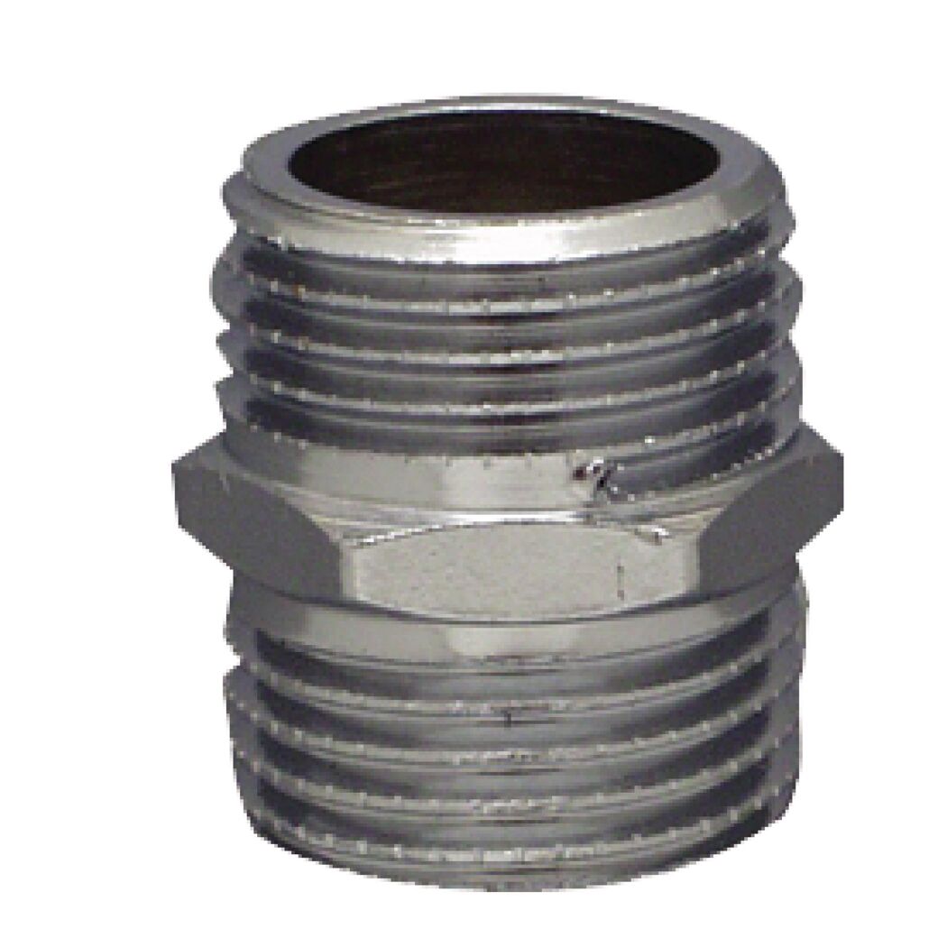 Gewindefitting Messing verchromt 1/2" AG