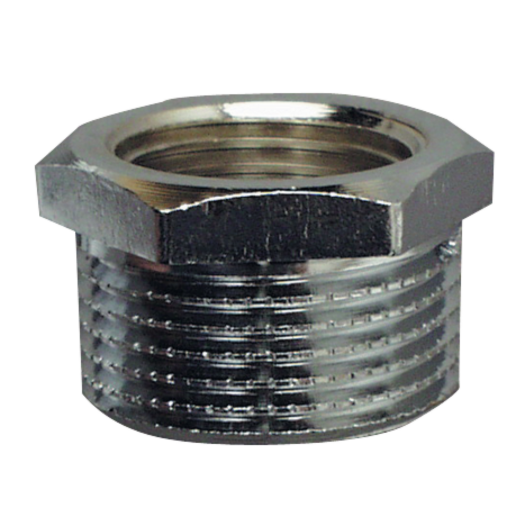 Gewindefitting verchromt 1/2" IG x 3/8" AG