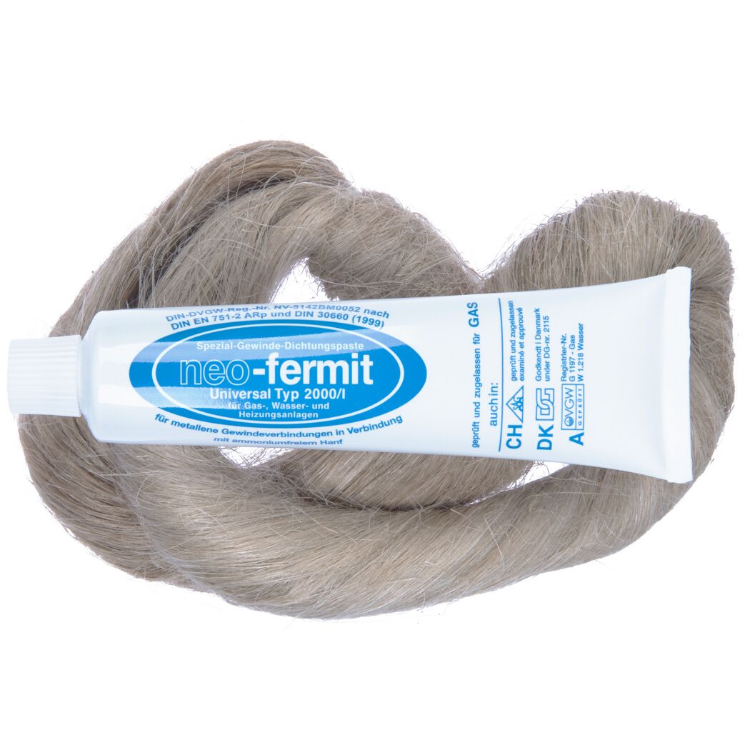 Dichtungsset 2-teilig 'Neofermit' 90 g/Hanf 50 g