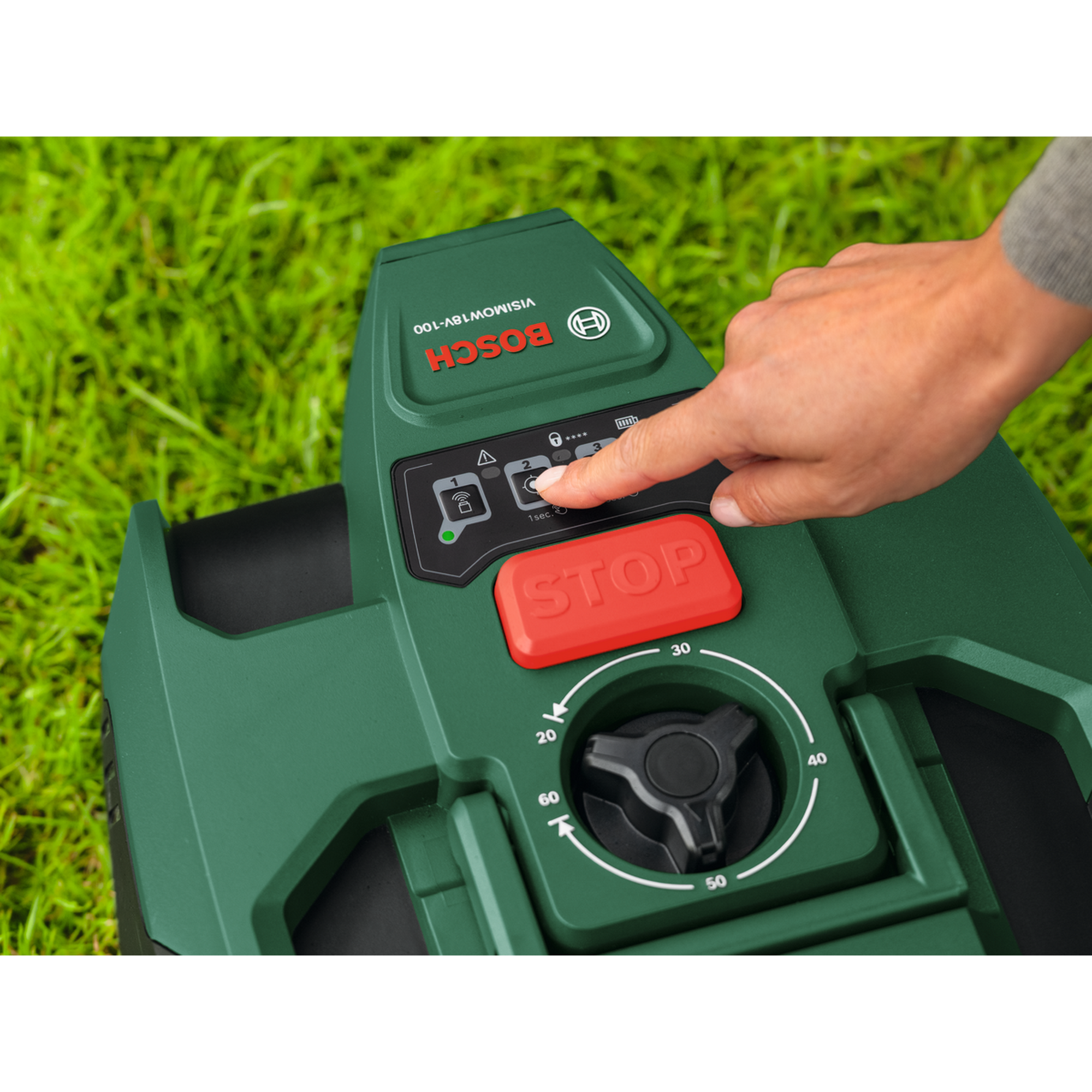 Mähroboter 'Visimow' bis 100 m² mit Akku und Ladegerät