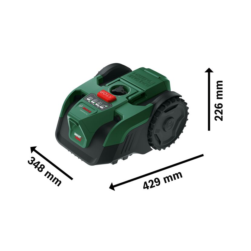 Mähroboter 'Visimow' bis 100 m² mit Ersatzklingen, Akku und Ladegerät