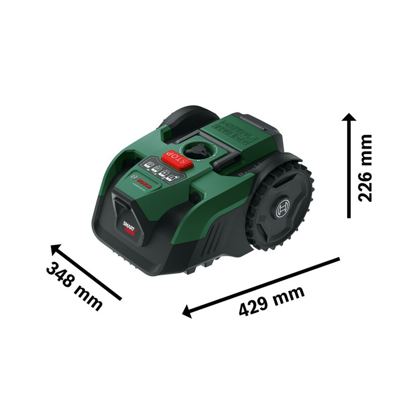 Mähroboter 'Visimow' bis 200 m² mit Ersatzklingen, Akku und Ladegerät
