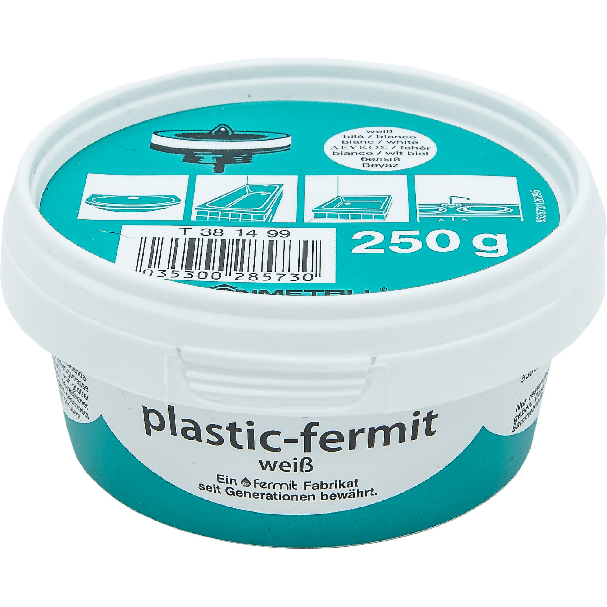 Dichtpaste 'Plastik-Fermit' weiß 250 g
