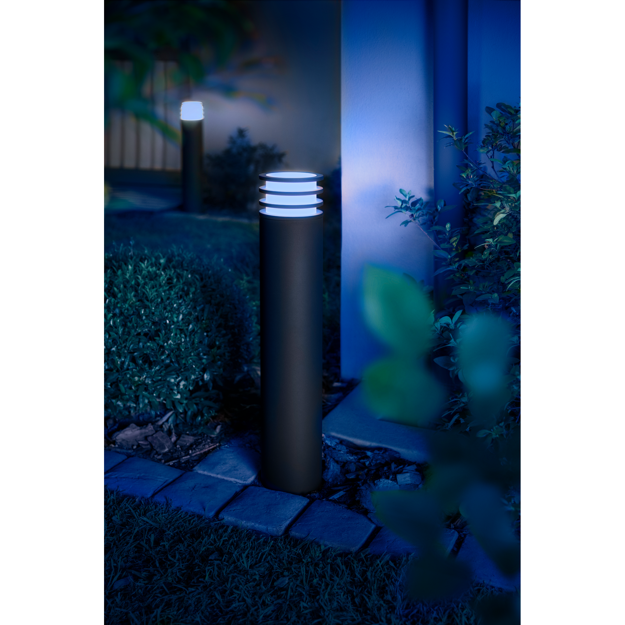 Wegeleuchte 'Hue Lucca' anthrazit Ø 14,2 x 77 cm