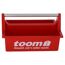 Tragekasten rot mit Aufdruck 39,5 x 21 x 21,5 cm