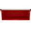 Tragekasten rot mit Aufdruck 39,5 x 21 x 21,5 cm